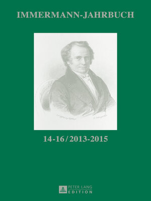 cover image of Immermann-Jahrbuch 1416 / 20132015